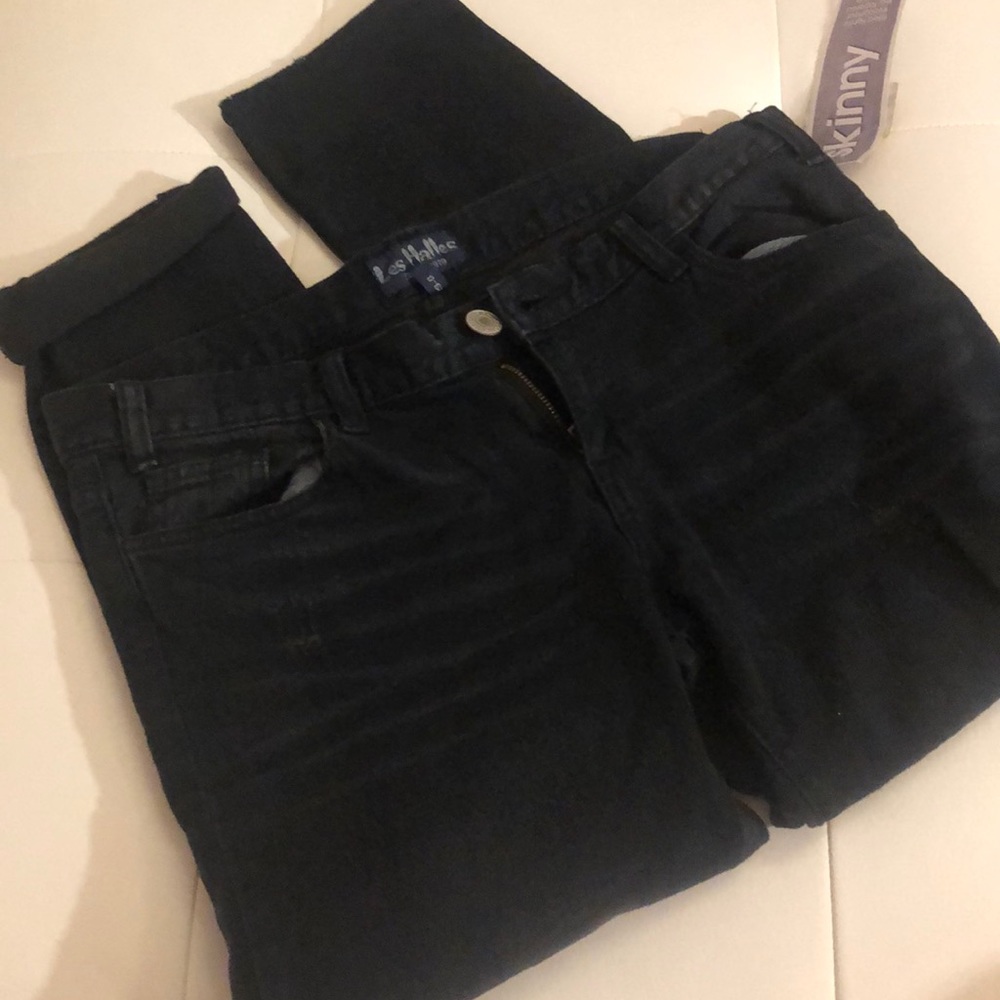 Les Halles Capri cropped jeans retro black denim